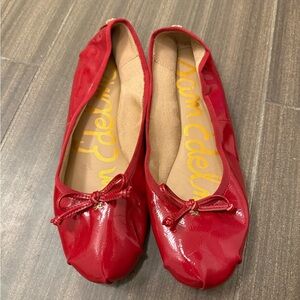Sam Edelman Glossy Red Flats